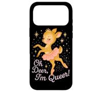 Carcasa para iPhone 17 Pro MAX Oh Deer I'm Queer Cute Ballerina Pride Graphic