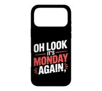 Carcasa para iPhone 17 Pro MAX Oh Look It's Monday Again Sarcasm Tired Routine -