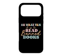 Carcasa para iPhone 17 Pro MAX Oh What Fun it is to Read Banned Books and Coffee Fight Evil