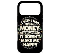 Carcasa para iPhone 17 Pro MAX Ojalá tuviera Suficiente Dinero Feliz Meme Dicho Inteligente