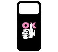 Carcasa para iPhone 17 Pro MAX Ok - Pulgares Divertidos para Arriba - Pulgar hacia Arriba