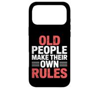 Carcasa para iPhone 17 Pro MAX Old People Make Their Own Rules Humor Sabio Mayor -