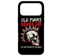 Carcasa para iPhone 17 Pro MAX Old Punks Never Die Skull Punk Rock Música Heavy Metal Retro
