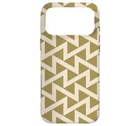 Carcasa para iPhone 17 Pro MAX Olive Beige Brown Zigzag Triangle Arrow Earth Pattern