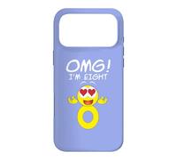 Carcasa para iPhone 17 Pro MAX OMG I'm 8 Funny Birthday
