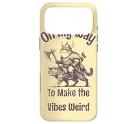 Carcasa para iPhone 17 Pro MAX On The Way to Make The Vibes Weird. Viking Frog on Cat
