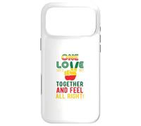 Carcasa para iPhone 17 Pro MAX One Love Let's Get Together and Feel All Right Bandera de Jamaica