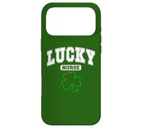 Carcasa para iPhone 17 Pro MAX One Lucky Nurse Funny St Patricks Nurse Lucky to be Nurse
