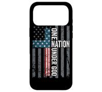 Carcasa para iPhone 17 Pro MAX One Nation Under God - Bandera Cristiana de Estados Unidos patriótica
