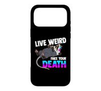 Carcasa para iPhone 17 Pro MAX Opossum Lover - Live Weird Fake Your Death - Funny Animal