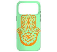 Carcasa para iPhone 17 Pro MAX Orange Hamsa Yoga Mediación