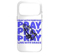 Carcasa para iPhone 17 Pro MAX Orar con Propósito Viva Gracia Religiosa Cristiana Dios Fe