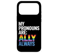 Carcasa para iPhone 17 Pro MAX Orgulloso Aliado Recto Mi Pronombres Aliado Lejos