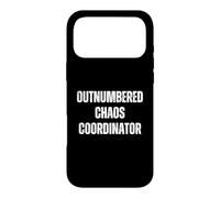 Carcasa para iPhone 17 Pro MAX Outnumbered Chaos Coordinator Mom Life Funny Parenting