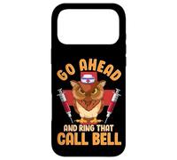 Carcasa para iPhone 17 Pro MAX Owl Nurse Hilarious Go Ahead and Ring That Call Bell