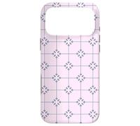 Carcasa para iPhone 17 Pro MAX Pale Pink Lavender Grey Star Grid Romantic Girly Pattern