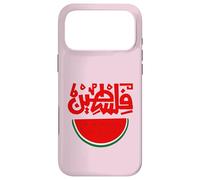 Carcasa para iPhone 17 Pro MAX Palestina Sandía Caligrafía Bandera Solidaria Palestina