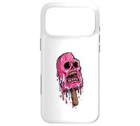 Carcasa para iPhone 17 Pro MAX Paleta de Calavera Rosa derretida Espeluznante Verano Halloween Espeluznante