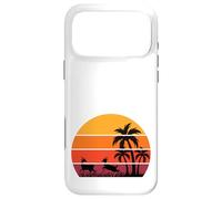 Carcasa para iPhone 17 Pro MAX Palmeras Gacelas Safari Sabana Puesta de Sol África Recuerdo