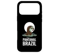 Carcasa para iPhone 17 Pro MAX Pantanal Brasil Nutria Gigante Atardecer Río