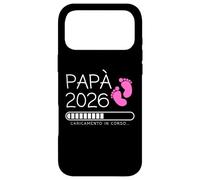 Carcasa para iPhone 17 Pro MAX Papà 2026 Loading Annuncio Gravidanza Bimba Femmina