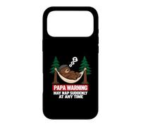 Carcasa para iPhone 17 Pro MAX Papa Bear Warning May Nap Suddenly At Any Time