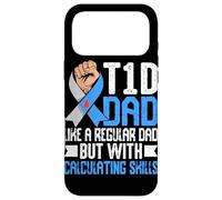 Carcasa para iPhone 17 Pro MAX Papá con Diabetes Tipo 1 como un Padre Normal, Pero con Habilidades de cálculo