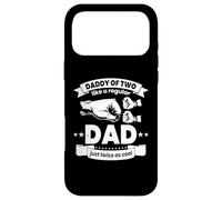 Carcasa para iPhone 17 Pro MAX Papá Squared Daddy of Two Cool Kids Papa of 2 Son