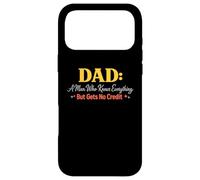 Carcasa para iPhone 17 Pro MAX Papá Un Hombre Que Sabe Todo Pero no recibe crédito