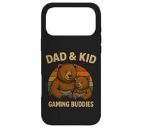 Carcasa para iPhone 17 Pro MAX Papá y niños Retro Sunset Papa Bear Gamer Family Matching