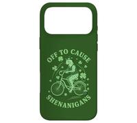 Carcasa para iPhone 17 Pro MAX para causar travesuras egipcias MAU Cat St Patricks Day