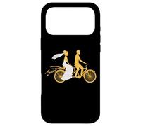 Carcasa para iPhone 17 Pro MAX Pareja recién Casada Bicicleta tándem Aniversario de Boda Matrimonio