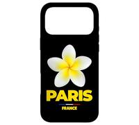 Carcasa para iPhone 17 Pro MAX Paris France Tropical Yellow Frangipani Flower Aesthetic