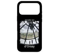 Carcasa para iPhone 17 Pro MAX París Francia Musée du Louvre Desde Musée d'Orsay Reloj