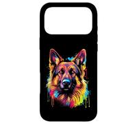 Carcasa para iPhone 17 Pro MAX Pastor alemán Splash Art I Pop Art Pastor alemán