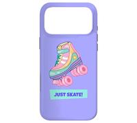 Carcasa para iPhone 17 Pro MAX Patines clásicos de los años 90 y 80 Retro Kitsch Pastel Quad Patines