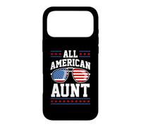 Carcasa para iPhone 17 Pro MAX Patriotic All-American Aunt USA 4 of July American Flag