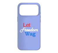 Carcasa para iPhone 17 Pro MAX Patriotic Dog Lover Let Freedom Wag Graphic