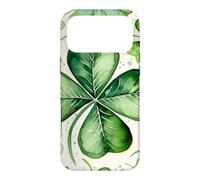 Carcasa para iPhone 17 Pro MAX Patrón de tréboles de 4 Hojas Feliz día de San Patricio Lucy Irlanda mamá