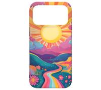 Carcasa para iPhone 17 Pro MAX Patrón Retro y Genial y Paisaje Amanecer, Hippie