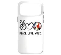 Carcasa para iPhone 17 Pro MAX Paz, Amor, Walz, Estados Unidos, Bandera Americana