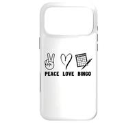 Carcasa para iPhone 17 Pro MAX Peace Love Bingo Orgulloso Hombres Mujeres Bingo Jugador