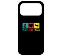 Carcasa para iPhone 17 Pro MAX Peace Love Chessie Dog Chesapeake Raza