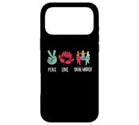 Carcasa para iPhone 17 Pro MAX Peace Love Social Work Social Worker Job Pride