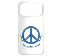 Carcasa para iPhone 17 Pro MAX Peaceful Soul Nature Inspired Aesthetic Blue Peace Symbol