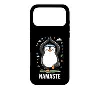 Carcasa para iPhone 17 Pro MAX Penguin Yoga Namaste Pose Meditation Cartoon