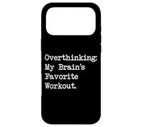 Carcasa para iPhone 17 Pro MAX Pensar Demasiado en el Entrenamiento Favorito de mi Cerebro Cita Divertida