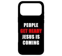 Carcasa para iPhone 17 Pro MAX People Get Ready Jesus is Coming - Rapture Warning Quote