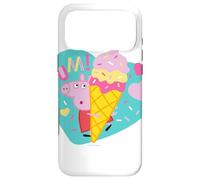 Carcasa para iPhone 17 Pro MAX Peppa Pig Yum Ice Cream