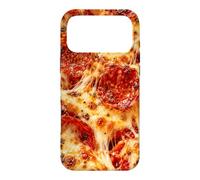 Carcasa para iPhone 17 Pro MAX Pepperoni Pizza Queso derretido Amantes de la Comida Pizzería Fans
